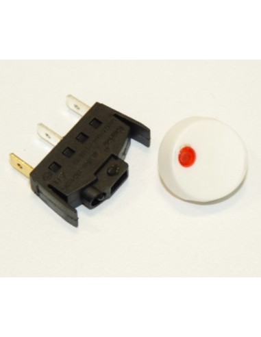 Interrupteur + Bouton Blanc pour Cafetiere et Expresso Moulinex