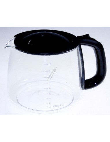 Bol / Verseuse 15 tasses en Verre avec Couvercle Anti-Goutte pour Cafetière Pro Aroma Krups