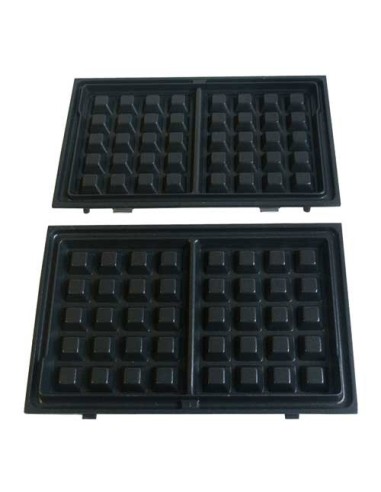  Plaque Gaufre X 2 pour Croque-Monsieur / Gaufrier Snack'n Clean Tefal