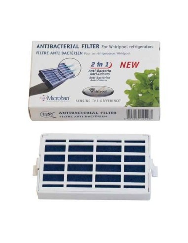 Filtres x 2 Anti Bactérien pour Réfrigérateur WME1667DFCW / WTS4135 Whirlpool