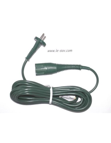 Cordon D'alimentation Vert de Longueur 7m pour Aspirateur VK 130 / VK 131 Vorwerk