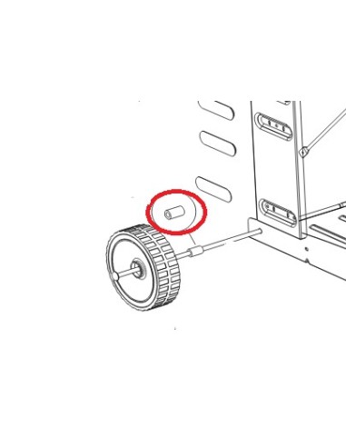 Entretoise roue pour barbecue campingaz