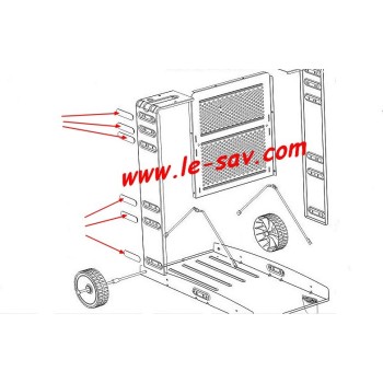 Cache vis noir barbecue Campingaz El prado