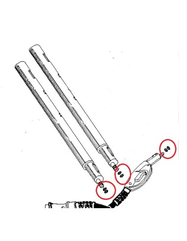 Joint du Pistolet / Tube pour Nettoyeur Vapeur Domena