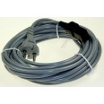  Cordon Secteur Gris 220 V pour Aspirateur Nilfisk