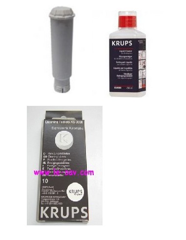 Kit de 3 Produits de Détartrage pour Machines a Café Krups / Seb / Calor / Rowenta