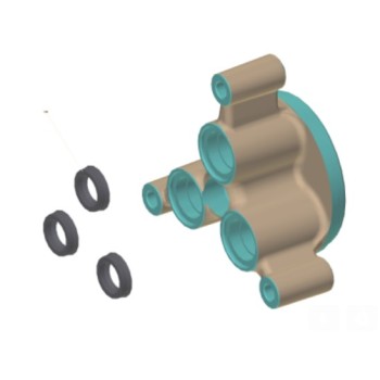 Tête de Cylindre Complete + Soupapes pour Nettoyeur Haute Pression Karcher