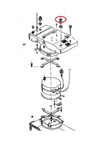 Bouton reglage vapeur pour centrale vapeur Astoria
