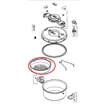 Panier Vapeur Ø 235 pour Cocottes / Autocuiseurs Seb