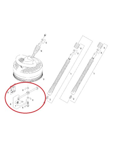 Lot de Pièces de Rechange de Rotor pour Nettoyeur Haute Pression Karcher