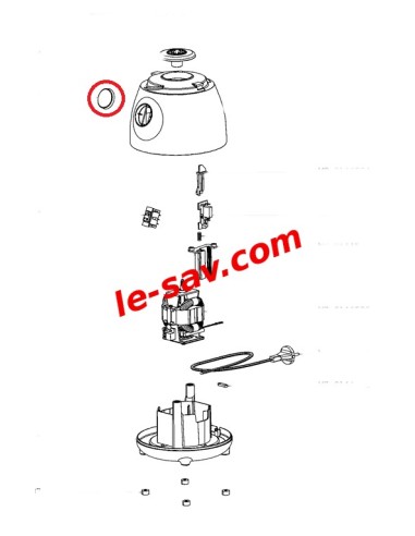 Bouton de commande pour blender uno de moulinex