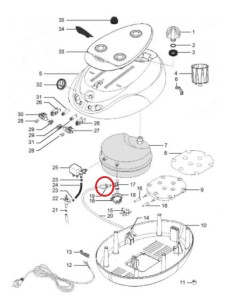Brosse Combinée Grise pour Aspirateur DC08T Dyson