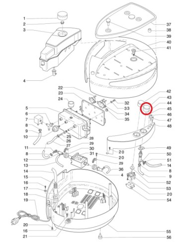 Bouton reglage vapeur pour centrale vapeur Astoria