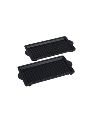 Plaques Grill x2 pour Gaufrier Snack Time de Moulinex