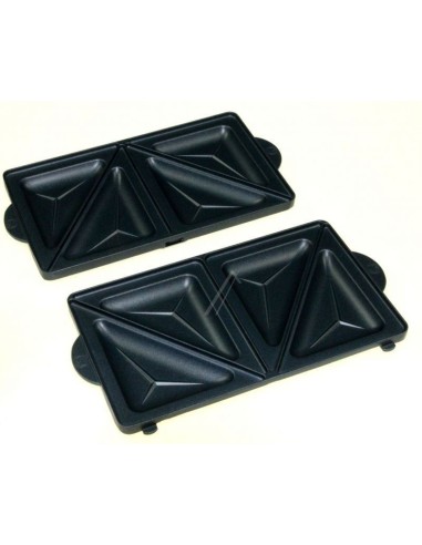 Plaque Sandwich X 2 pour Gaufrier Snack Time Moulinex