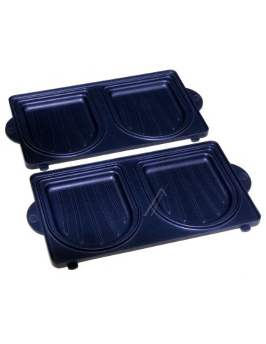 Plaques Croque-Monsieur X 2 pour Gaufrier Snack Time Moulinex