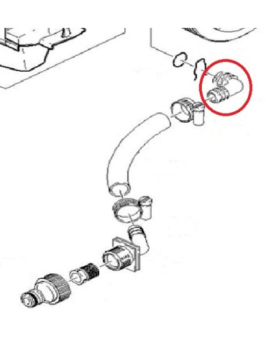 Coude Sortie du Bloc Moteur pour Nettoyeurs Haute Pression Karcher