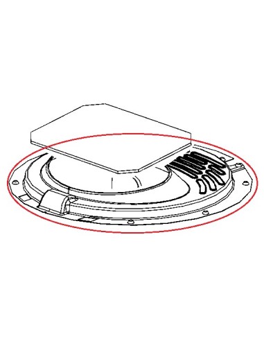 Couvercle Inférieur pour Friteuse Uno AF  Moulinex