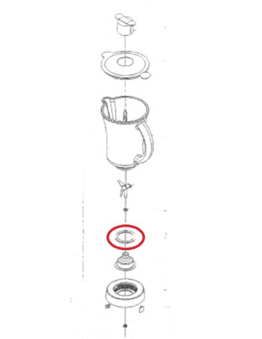 Joint d etancheite pour blender PR360A de riviera et bar