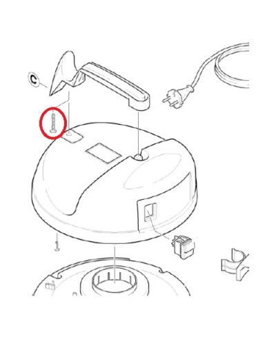 Vis de poignet pour aspirateur eau et poussiere A2251 de karcher