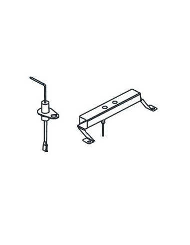 Électrode  + Support (Avant - Arrière)  pour Barbecue 3 SERIES RBS - L - LS - CLASS 3 Campinga