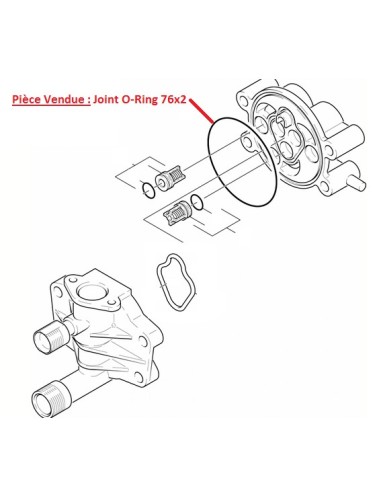 Joint O-Ring 76X2 de Piston pour Nettoyeur...