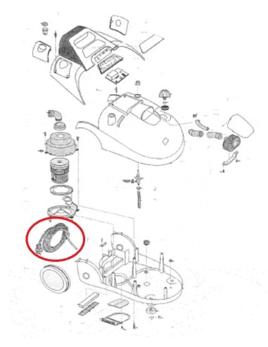 Cable d'alimentation pour nettoyeur vapeur Astoria