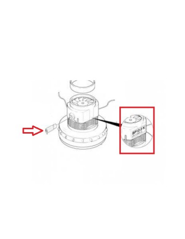 Charbon de Moteur version 1 pour Aspirateur NT 501 Karcher