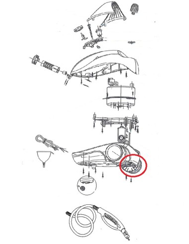 Grande roue pour nettoyeur vapeur Astoria