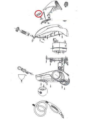 Bouton reglage vapeur pour nettoyeur vapeur Astoria