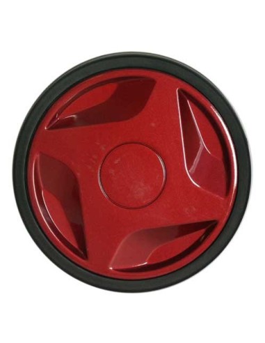 Roue + enjoliveur rouge pour aspirateur zelio de moulinex