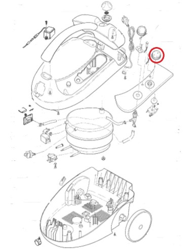 Bouton pour Nettoyeur Vapeur Astoria
