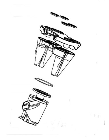 Separateur Complet pour Aspirateur Intensium Upgrade Rowenta