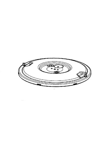 Couvercle + vis x2 pour cocotte control/4/6/vitaly/vitamine/modulo/grand/digital 4.5/6 L de seb