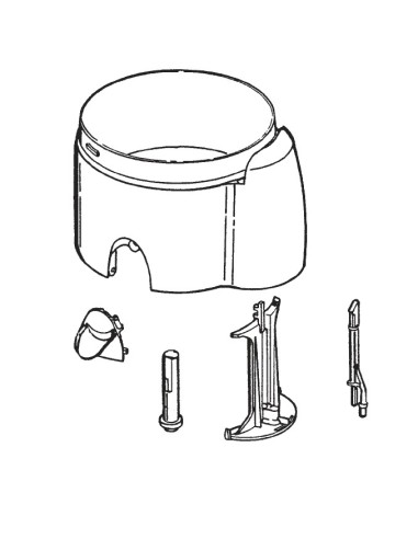 Cuve Duo Noir pour Centrifugeuse Magimix