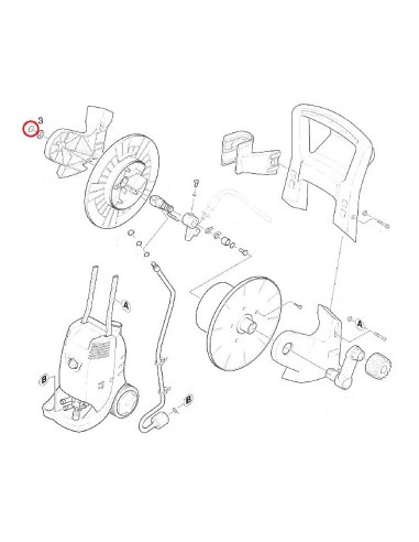 Anneau de Sureté 8-A2 DIN 6799 pour Nettoyeur Haute Pression HD 650 SX Kärcher