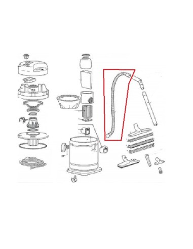 Flexible Nu pour Aspirateur GM22INOX Lavor