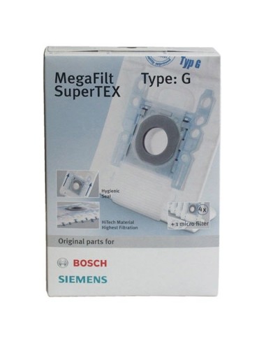 Lot de 4 Sacs avec Micro Filtre Aspirateurs Siemens