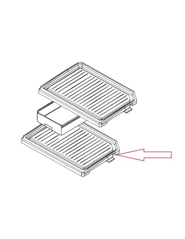 Étagère Simple pour Réfrigérateurs-Congélateurs FR 521NT Daewoo