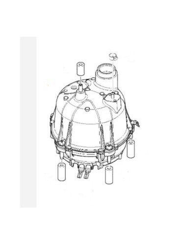 Chaudière Complète Ronde 1.2L pour Nettoyeur Vapeur SC1020 Karcher