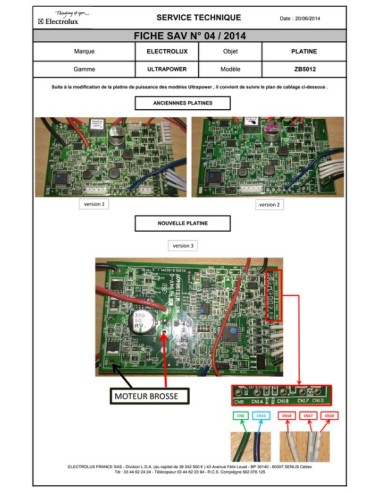 Carte Électronique pour Aspirateur Balais...