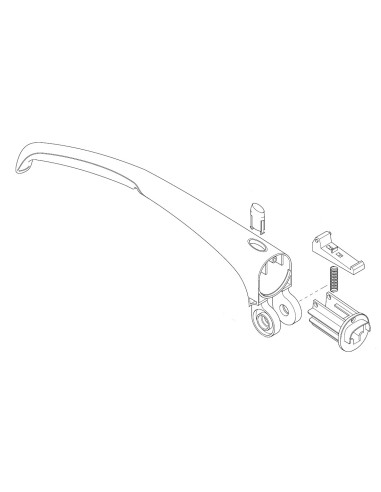 Poignée Pliable pour Aspirateur Balai Filaire ST200F 011 Hoover