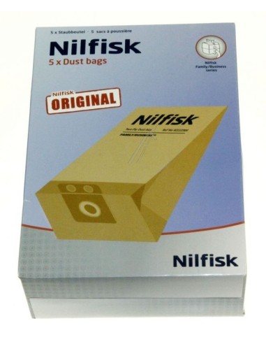 Lot de 5 Sacs Filtre en Papier de 10L pour Aspirateurs Nilfisk