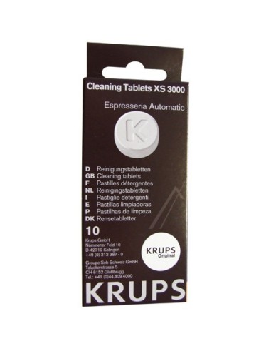 Pastilles Nettoyantes pour Machines Expresso Krups / Seb / Calor / Rowenta