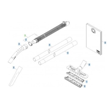 Flexible 2.2 Mètres pour Aspirateur Eau et Poussières Kärcher
