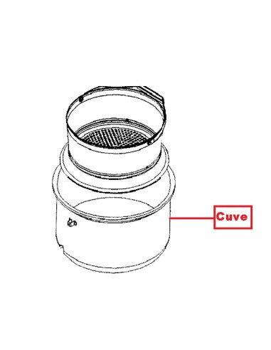 Cuve 6L Inox pour Cocottes Seb