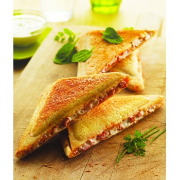 Coffret de Plaque pour Croque Triangulaire avec Livre de Recettes pour Croque-Monsieur Tefal