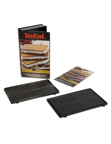 Coffret de Plaque pour Gaufrette avec Livre de Recettes pour Croque-Monsieur Tefal