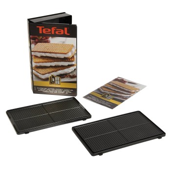 Coffret de Plaque pour Gaufrette avec Livre de Recettes pour Croque-Monsieur Tefal