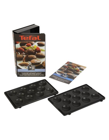 Coffret de Plaque pour Mini Bouchées avec Livre de Recettes pour Croque-Monsieur Tefal